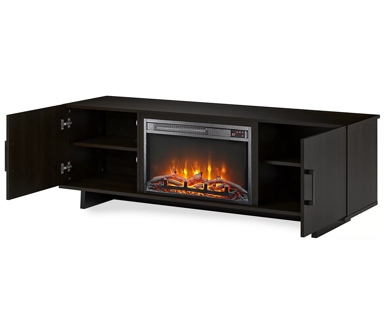 60" Hyde Espresso Electric Fireplace Console 1 60" Hyde Espresso Electric Fireplace Console