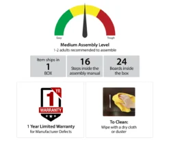 59" Century Lane Rustic Brown Electric Fireplace Console -Home Furnishing Store 810465020 6