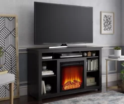 47" Clairfield Black Electric Fireplace Console -Home Furnishing Store 810465077 1