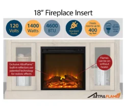 47" Clairfield Black Electric Fireplace Console -Home Furnishing Store 810465077 4