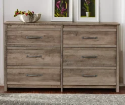 Duncan Gray Oak 6-Drawer Dresser -Home Furnishing Store 810465129 1