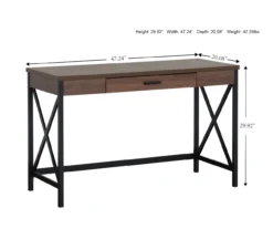 Dark Walnut Writing Desk 5 Dark Walnut Writing Desk -Home Furnishing Store 810466872 A7
