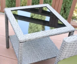 Mirabelle 3-Piece Cushioned Patio All-Weather Wicker Chat Set -Home Furnishing Store 810478137 4