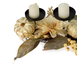 Dahlia & Pumpkin 3-Tier Candle Holder 7 Dahlia & Pumpkin 3-Tier Candle Holder -Home Furnishing Store 810484134 3