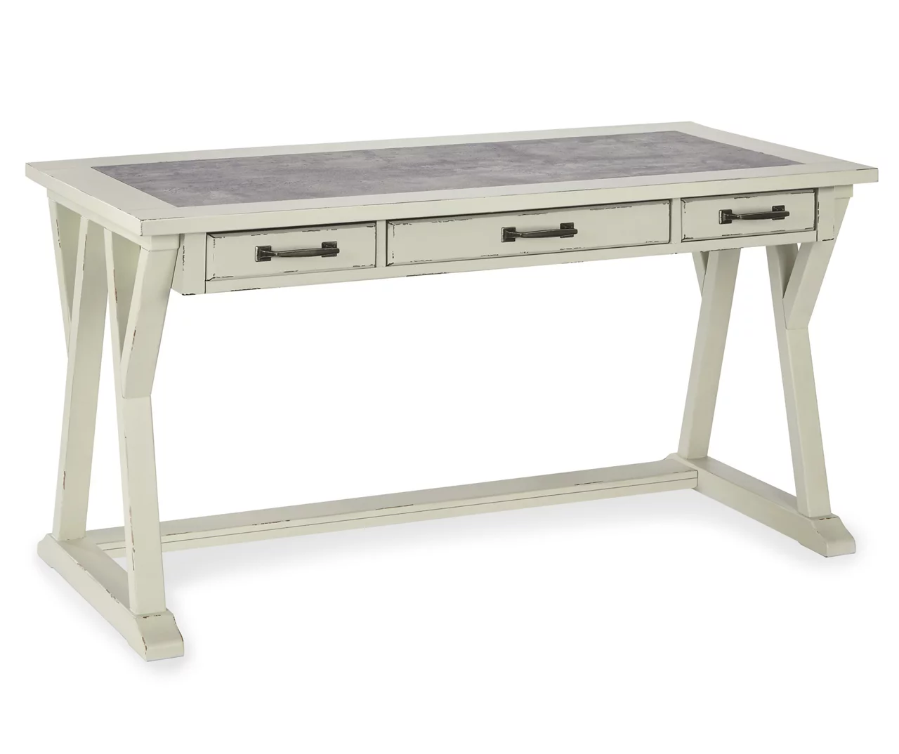 Jonileene White-Gray Desk 1 Jonileene White-Gray Desk