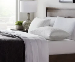 Fiber & Shredded Memory Foam Pillow With Zippered Inner Cover, 2-Pack