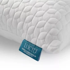 Fiber & Shredded Memory Foam Pillow With Zippered Inner Cover, 2-Pack -Home Furnishing Store 810490764 810490768 5