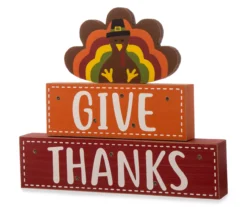 "Give Thanks" LED Block Tabletop Decor -Home Furnishing Store 810491539 1
