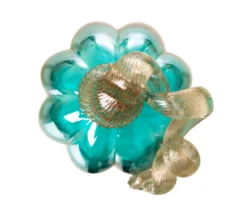 5" Turquoise Crackle Glass Pumpkin -Home Furnishing Store 810491567 A0 5