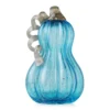 Blue Speckled Glass Gourd