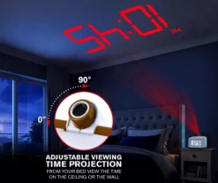 Sharp Digital Projection Dual Alarm Clock -Home Furnishing Store 810495178 3