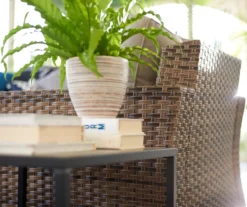 Broyhill Eagle Brooke All-Weather Wicker Swivel Cushioned Patio Glider -Home Furnishing Store 810496528 9