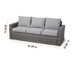 Broyhill Eagle Brooke All-Weather Wicker Cushioned Patio Sofa 34 Broyhill Eagle Brooke All-Weather Wicker Cushioned Patio Sofa -Home Furnishing Store 810498108 99 2