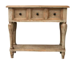 Antiqued Natural Gray Console Table -Home Furnishing Store 810500569 3