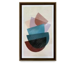 Framed Abstract Shapes Crystex Print, (16" X 26")