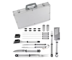 Stainless Steel 22-Piece Grilling Tool Set & Aluminum Case 5 Stainless Steel 22-Piece Grilling Tool Set & Aluminum Case -Home Furnishing Store 810502112 2