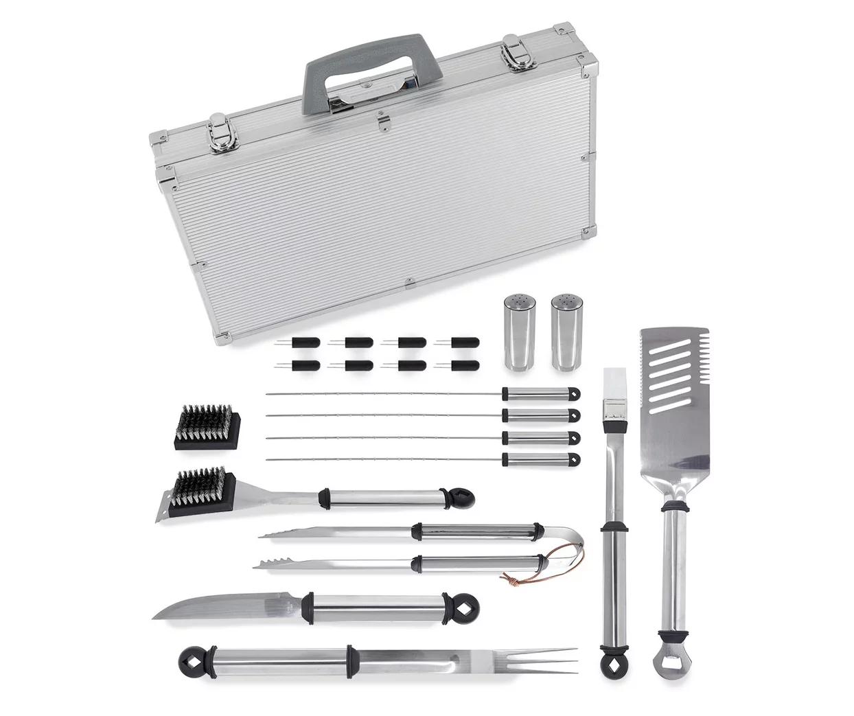 Stainless Steel 22-Piece Grilling Tool Set & Aluminum Case 3 Stainless Steel 22-Piece Grilling Tool Set & Aluminum Case - Image 3