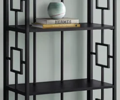 Black Square 4-Shelf Bookcase -Home Furnishing Store 810502794 4