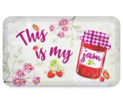 "This Is My Jam" Jar Print Kitchen Mat, (18" X 30")