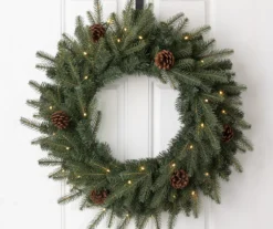24" Pinecone LED Wreath 5 24" Pinecone LED Wreath -Home Furnishing Store 810510677