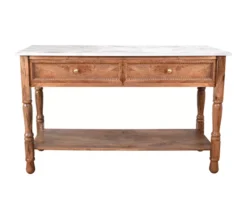 Marble & Mango Wood Console Table 12 Marble & Mango Wood Console Table -Home Furnishing Store 810511008 1