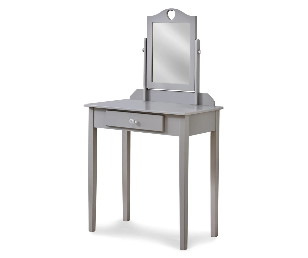 Gray Vanity Table With Mirror 2 Gray Vanity Table With Mirror - Image 2