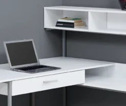 Monarch L-Shaped Corner Desk With Hutch 18 Monarch L-Shaped Corner Desk With Hutch -Home Furnishing Store 810512935 4