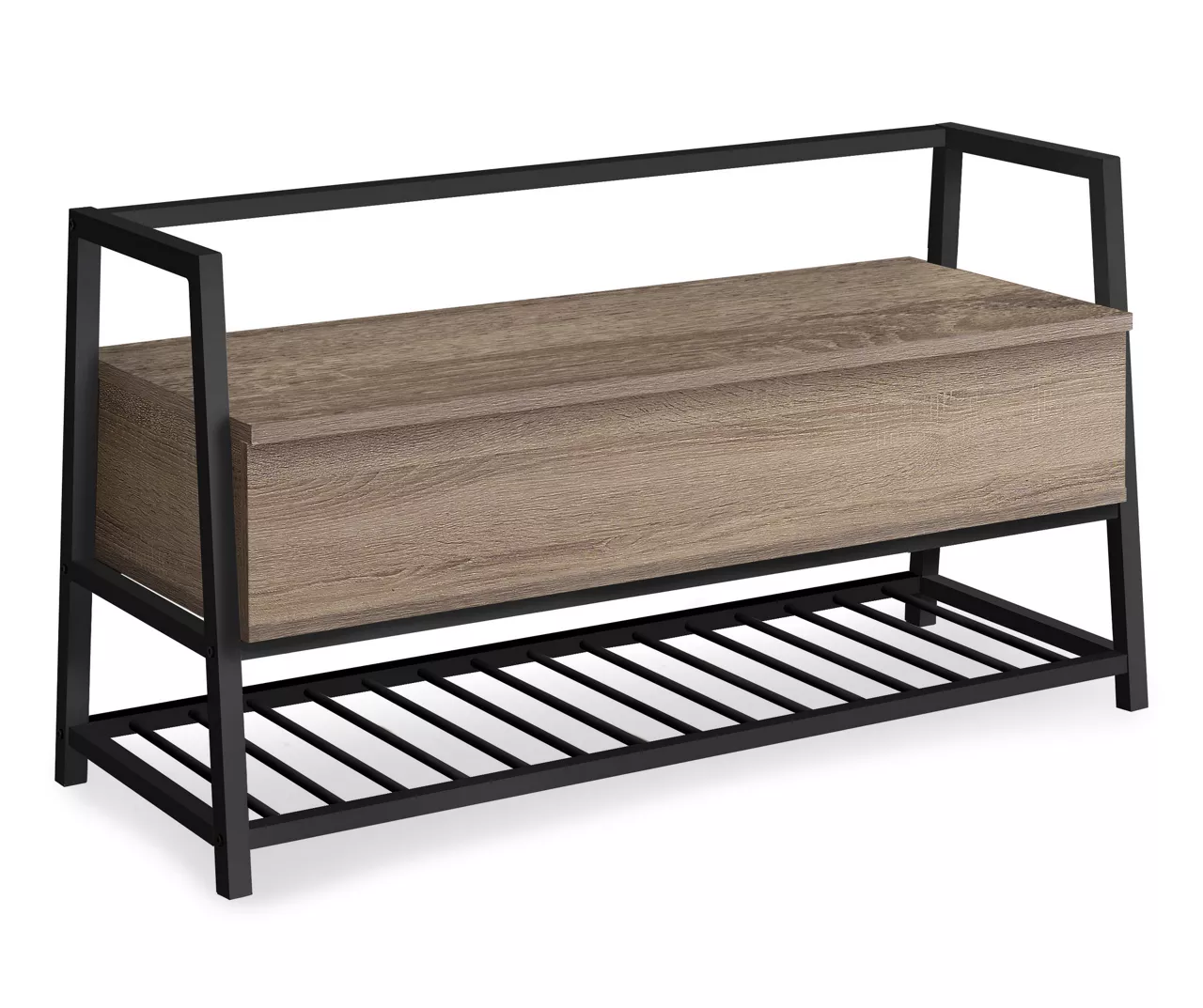 Dark Taupe Storage Bench 2 Dark Taupe Storage Bench - Image 2