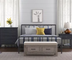 Black Evans King Platform Bed -Home Furnishing Store 810513490 8