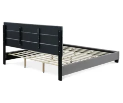 Gray Hudson King Upholstered Linen Fabric Bed -Home Furnishing Store 810513494 14