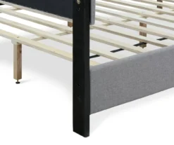 Gray Hudson King Upholstered Linen Fabric Bed -Home Furnishing Store 810513494 15