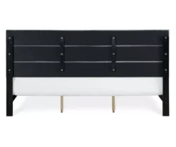 Gray Hudson King Upholstered Linen Fabric Bed -Home Furnishing Store 810513494 16