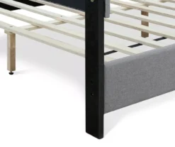 Gray Hudson Queen Upholstered Linen Fabric Bed -Home Furnishing Store 810513495 15