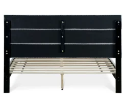 Gray Hudson Queen Upholstered Linen Fabric Bed -Home Furnishing Store 810513495 17