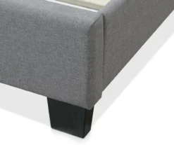 Gray Hudson Queen Upholstered Linen Fabric Bed -Home Furnishing Store 810513495 8