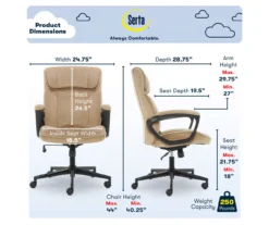 Serta Hannah Office Chair 34 Serta Hannah Office Chair -Home Furnishing Store 810513511 A0 3