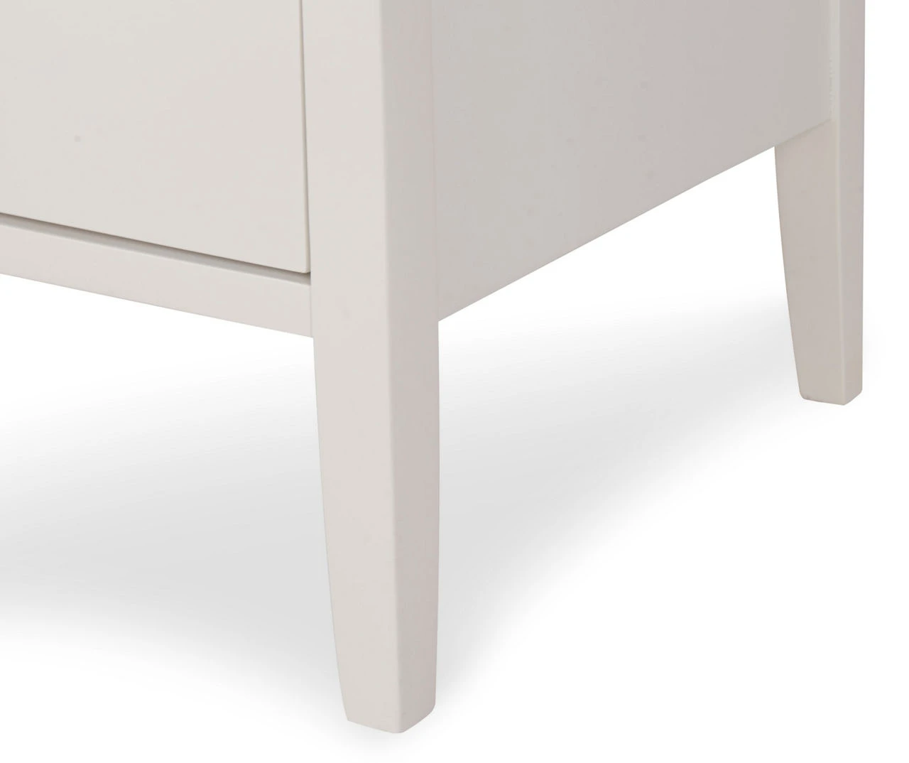 White Finley Wood 3-Drawer Nightstand 12 White Finley Wood 3-Drawer Nightstand - Image 12