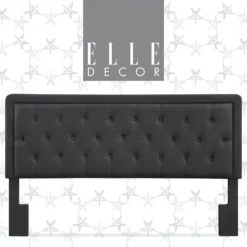 Charcoal Gray Amery Upholstered King Headboard -Home Furnishing Store 810513527