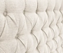 Beige Celeste Upholstered Linen King Headboard -Home Furnishing Store 810513532 6