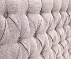 Brown Upholstered Linen King Headboard -Home Furnishing Store 810513534 6