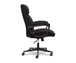 Hannah Charcoal Gray Microfiber Office Chair 32 Hannah Charcoal Gray Microfiber Office Chair -Home Furnishing Store 810513553 10