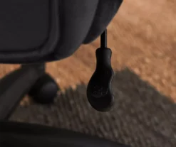 Hannah Charcoal Gray Microfiber Office Chair 36 Hannah Charcoal Gray Microfiber Office Chair -Home Furnishing Store 810513553 7