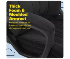 Hannah Charcoal Gray Microfiber Office Chair 27 Hannah Charcoal Gray Microfiber Office Chair -Home Furnishing Store 810513553 A0 7