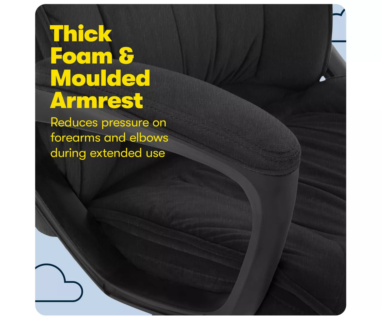 Hannah Charcoal Gray Microfiber Office Chair 8 Hannah Charcoal Gray Microfiber Office Chair - Image 8