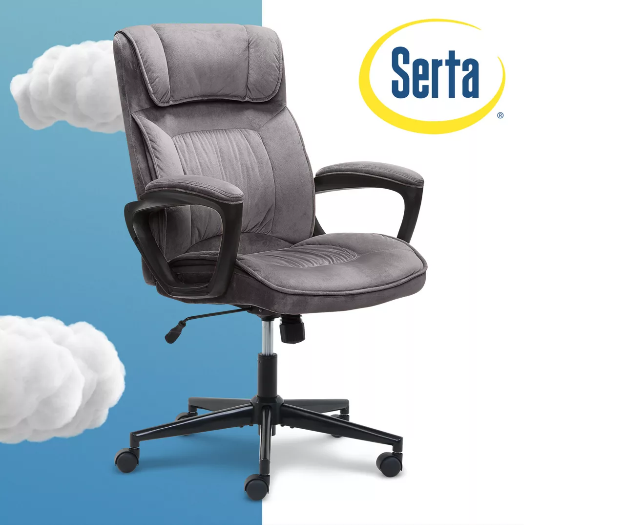 Gray & Black Executive Office Chair 13 Gray & Black Executive Office Chair - Image 13