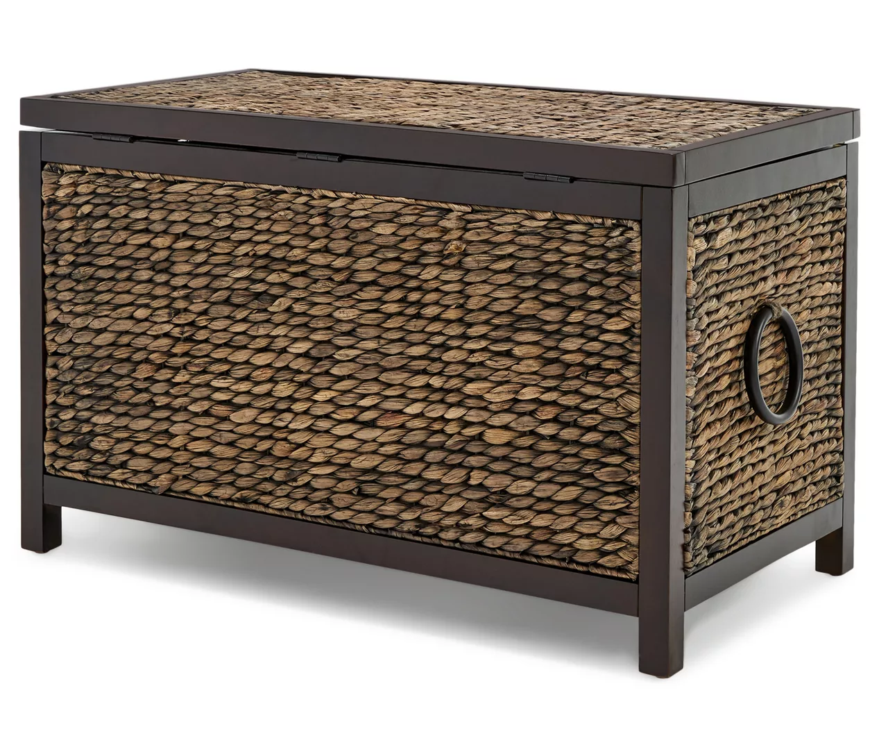Rustic Black Wicker Storage Trunk 15 Rustic Black Wicker Storage Trunk - Image 15