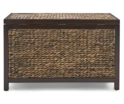 Rustic Black Wicker Storage Trunk 28 Rustic Black Wicker Storage Trunk -Home Furnishing Store 810513555 15