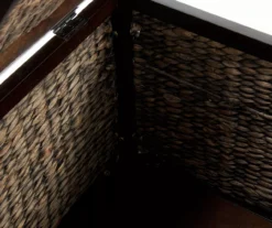 Rustic Black Wicker Storage Trunk 23 Rustic Black Wicker Storage Trunk -Home Furnishing Store 810513555 8