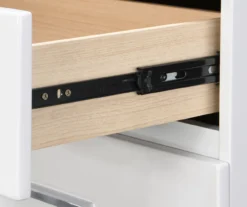 White Hudson 2-Drawer Wood Nightstand -Home Furnishing Store 810513558 9