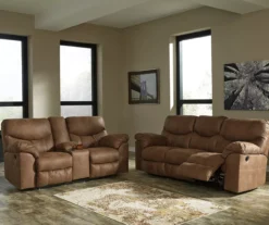 Boxberg Bark Faux Leather Reclining Sofa 8 Boxberg Bark Faux Leather Reclining Sofa -Home Furnishing Store 810519664 810519667 1 1